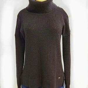 Hollister Dark Brown Cowl Neck Sweater